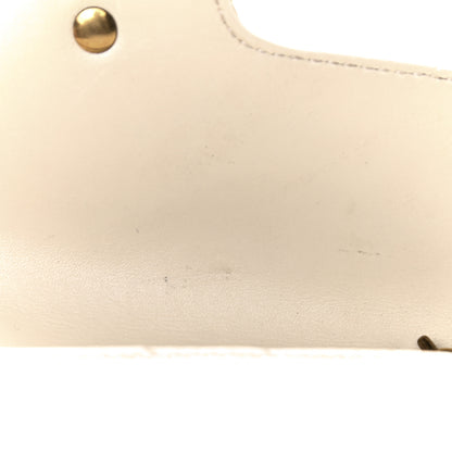 Gucci Calfskin Matelasse Super Mini GG Marmont Shoulder Bag White 8 of 12
