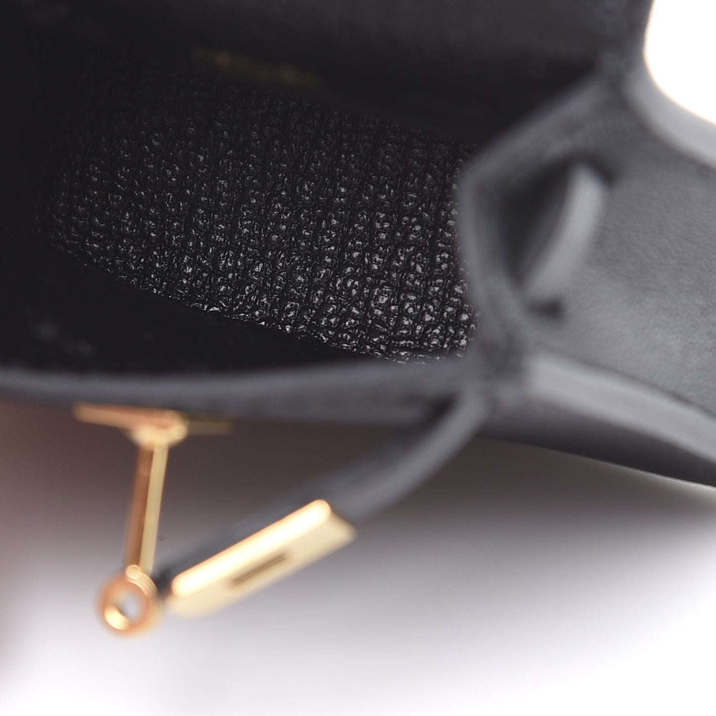 Tadelakt Mini Kelly Twilly Bag Charm Black