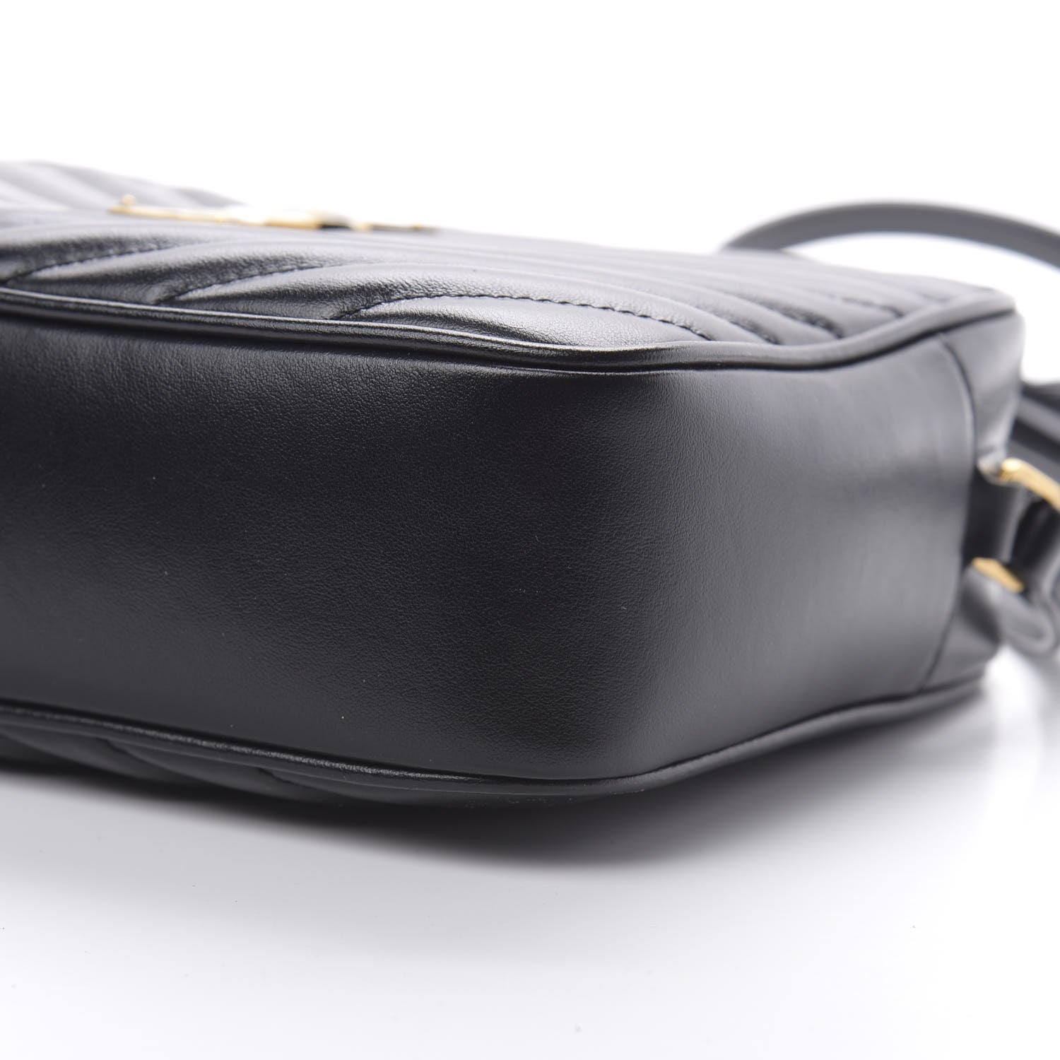 Saint Laurent Calfskin Matelasse Monogram Lou Camera Bag Black 10 of 13