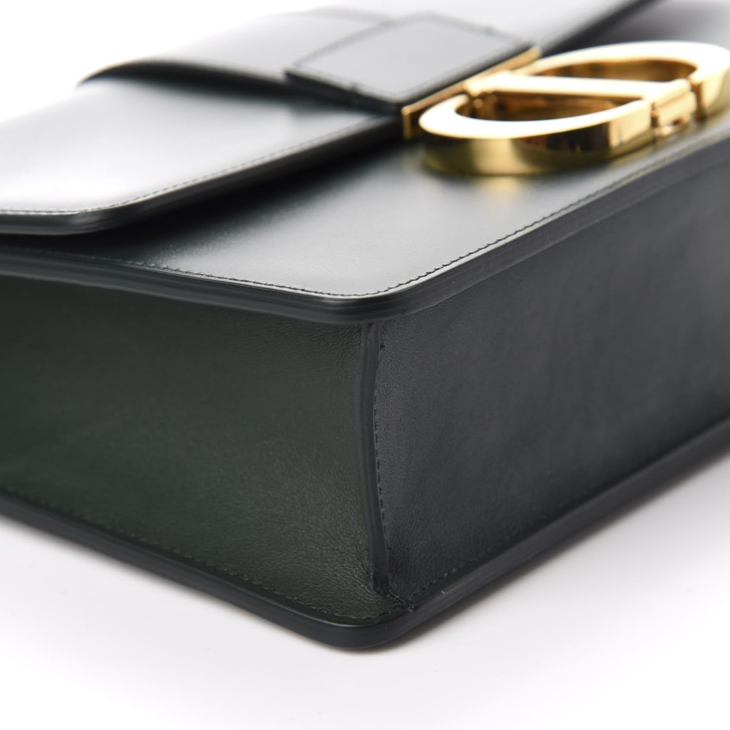 Smooth Calfskin 30 Montaigne Flap Bag Dark Green
