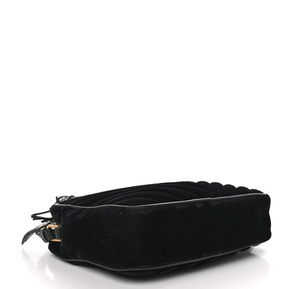 Saint Laurent Velvet Matelasse Monogram Lou Camera Bag Black 4 of 12
