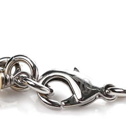 Chanel Crystal Pearl CC Long Necklace Silver 5 of 5