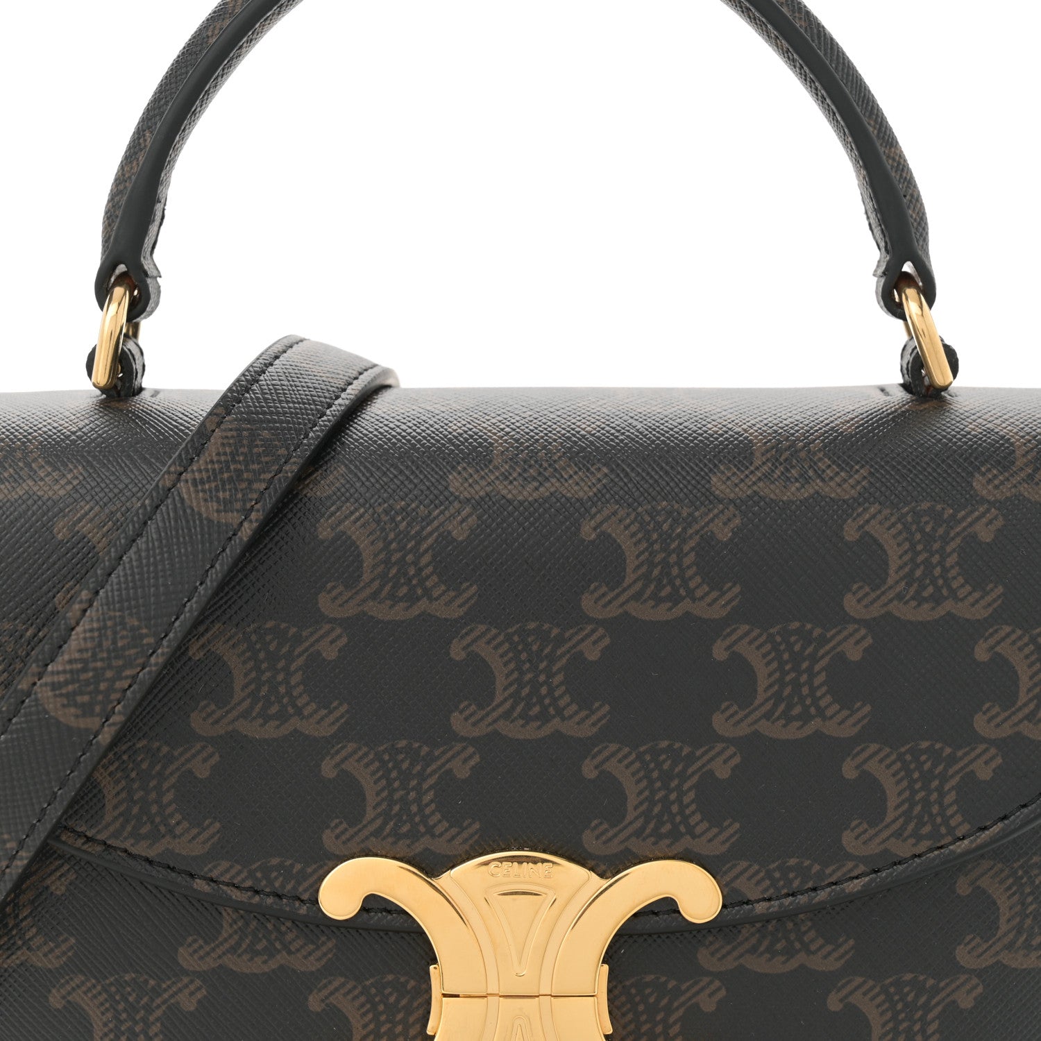 Celine Triomphe Canvas Teen Nino Tan 7 of 10