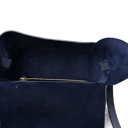 Lanvin Grained Calfskin Box Messenger Bag Navy 5 of 18