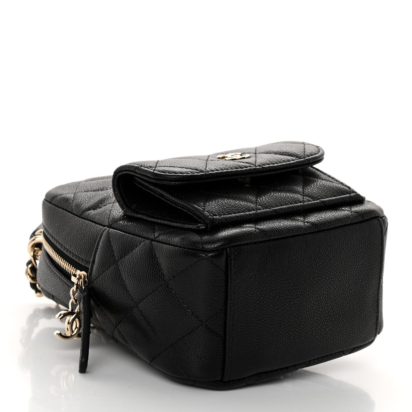 Caviar Quilted CC Mini Classic Backpack Black