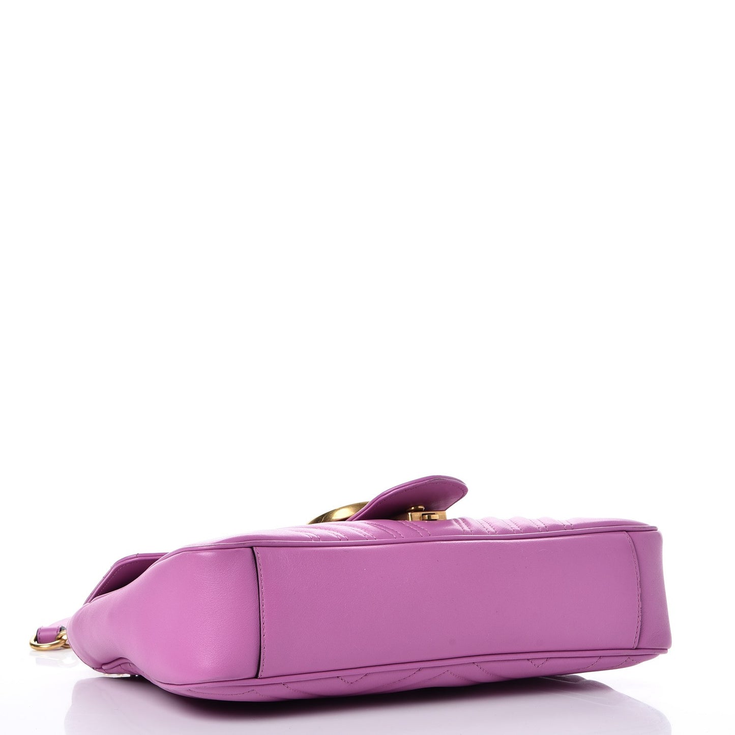 Calfskin Matelasse Medium GG Marmont Shoulder Bag Candy Mousse