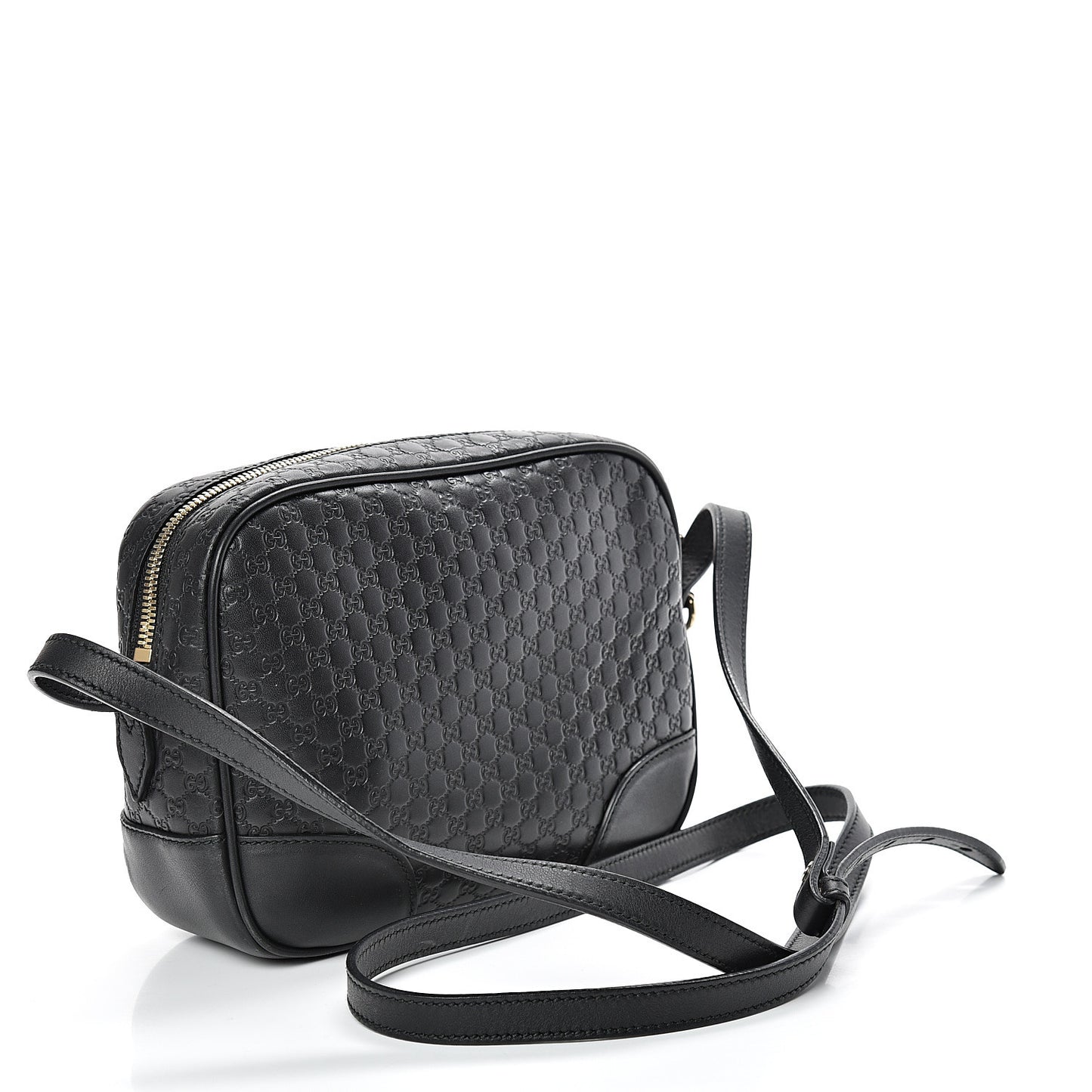Microguccissima Mini Bree Messenger Bag Black