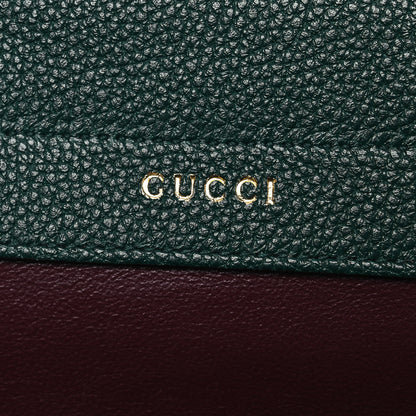 Gucci Grainy Calfskin Medium Zumi Top Handle Bag Vintage Green 6 of 16