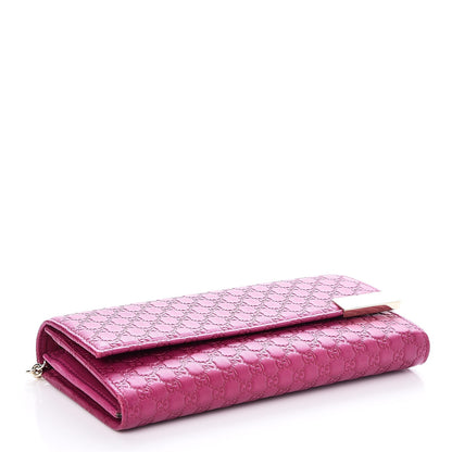 Gucci Soft Microguccissima Dice Chain Wallet Bright Bouganville 4 of 7