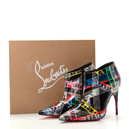 Christian Louboutin Patent Loubiballage Gorgona 100 Ankle Boots 36.5 Multicolor 8 of 8