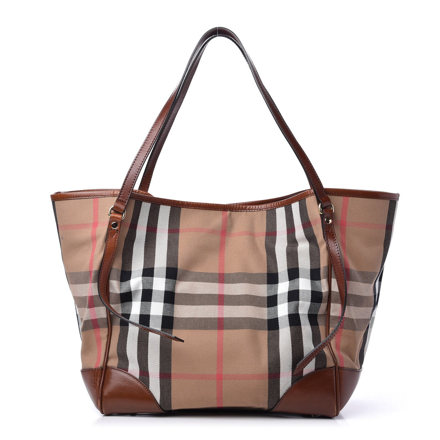 House Check Medium Canterbury Tote Dark Tan