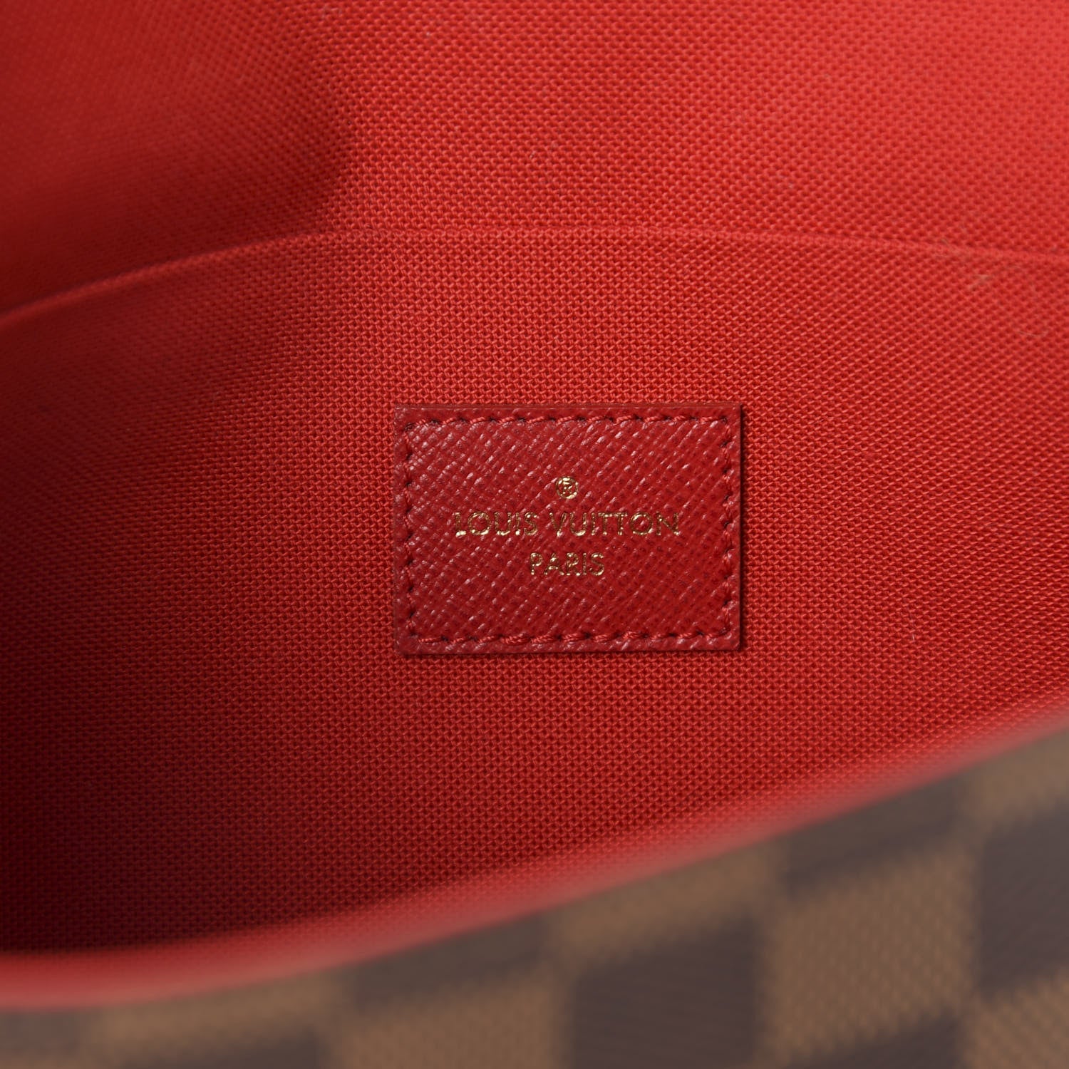 Louis Vuitton Damier Ebene Pochette Felicie Chain Wallet 9 of 11