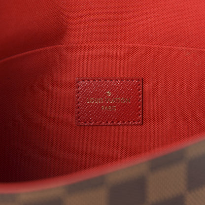 Louis Vuitton Damier Ebene Pochette Felicie Chain Wallet 9 of 11