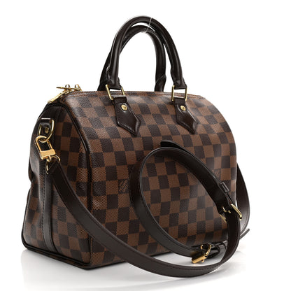 Louis Vuitton Damier Ebene Speedy Bandouliere 25 3 of 10
