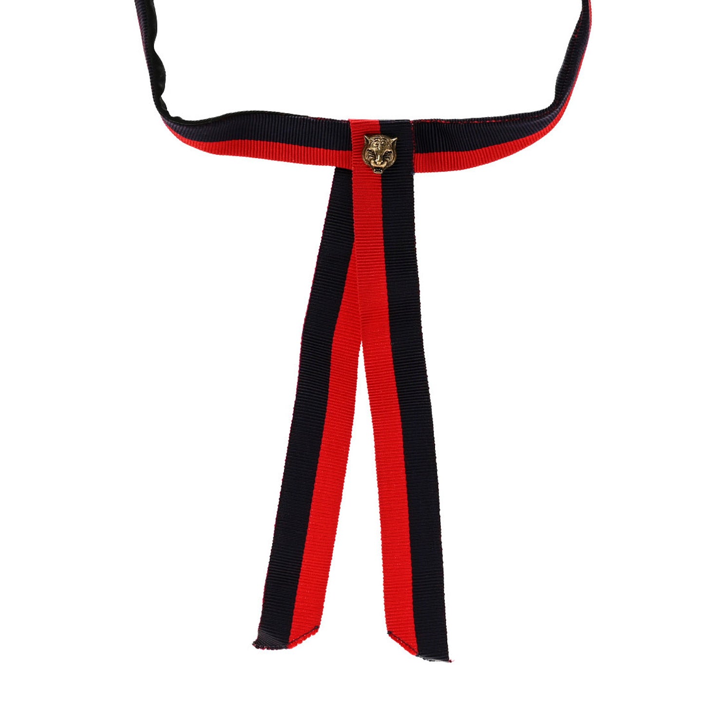 Grosgrain Web Feline Neck Bow Blue Red