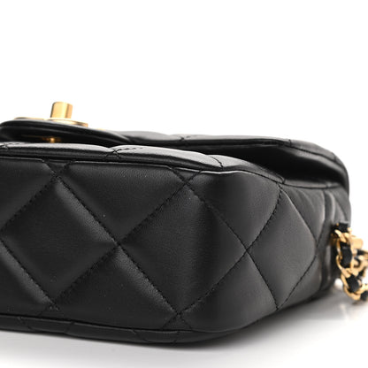 Chanel Lambskin Quilted Mini My Perfect Flap Black 11 of 12