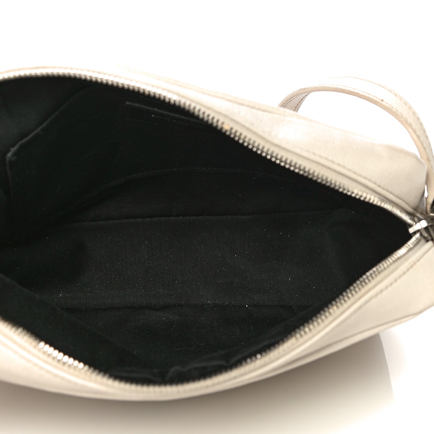 Lambskin Monogram Small Lou Camera Bag White