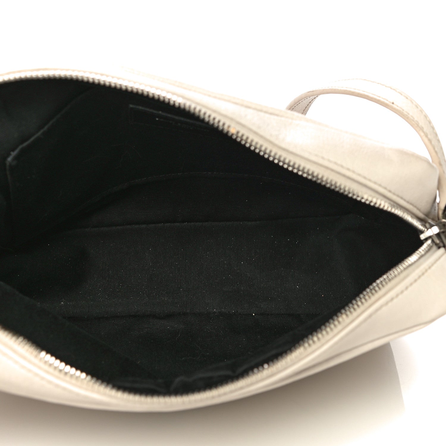Saint Laurent Lambskin Monogram Small Lou Camera Bag White 5 of 14