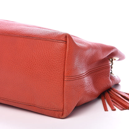 Gucci Pebbled Calfskin Medium Soho Chain Shoulder Bag Sun Orange 11 of 18
