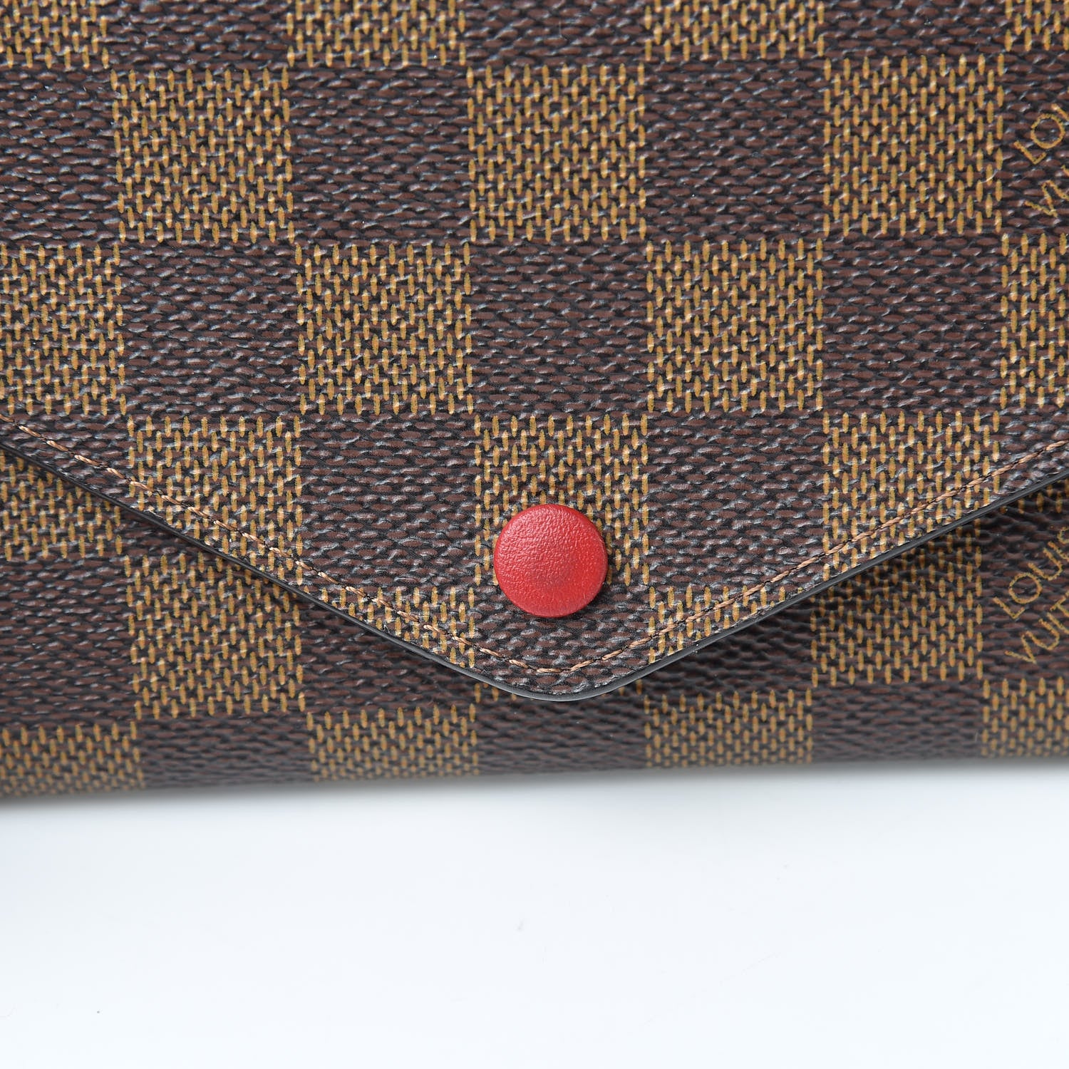 Louis Vuitton Damier Ebene Josephine Wallet Red 8 of 8