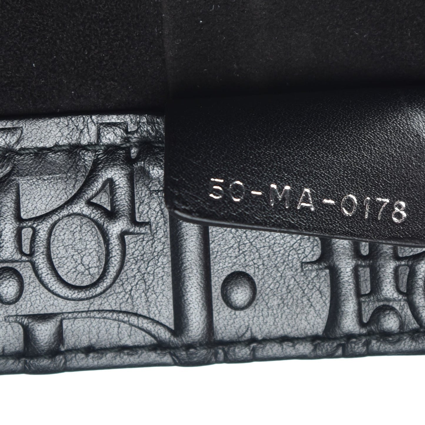 Oblique Calfskin Embossed Book Tote Black