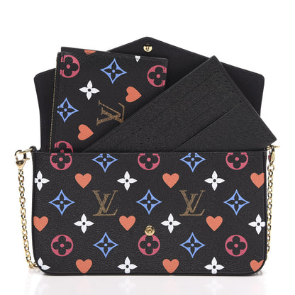 Louis Vuitton Game On Felicie Chain Wallet Black 8 of 11