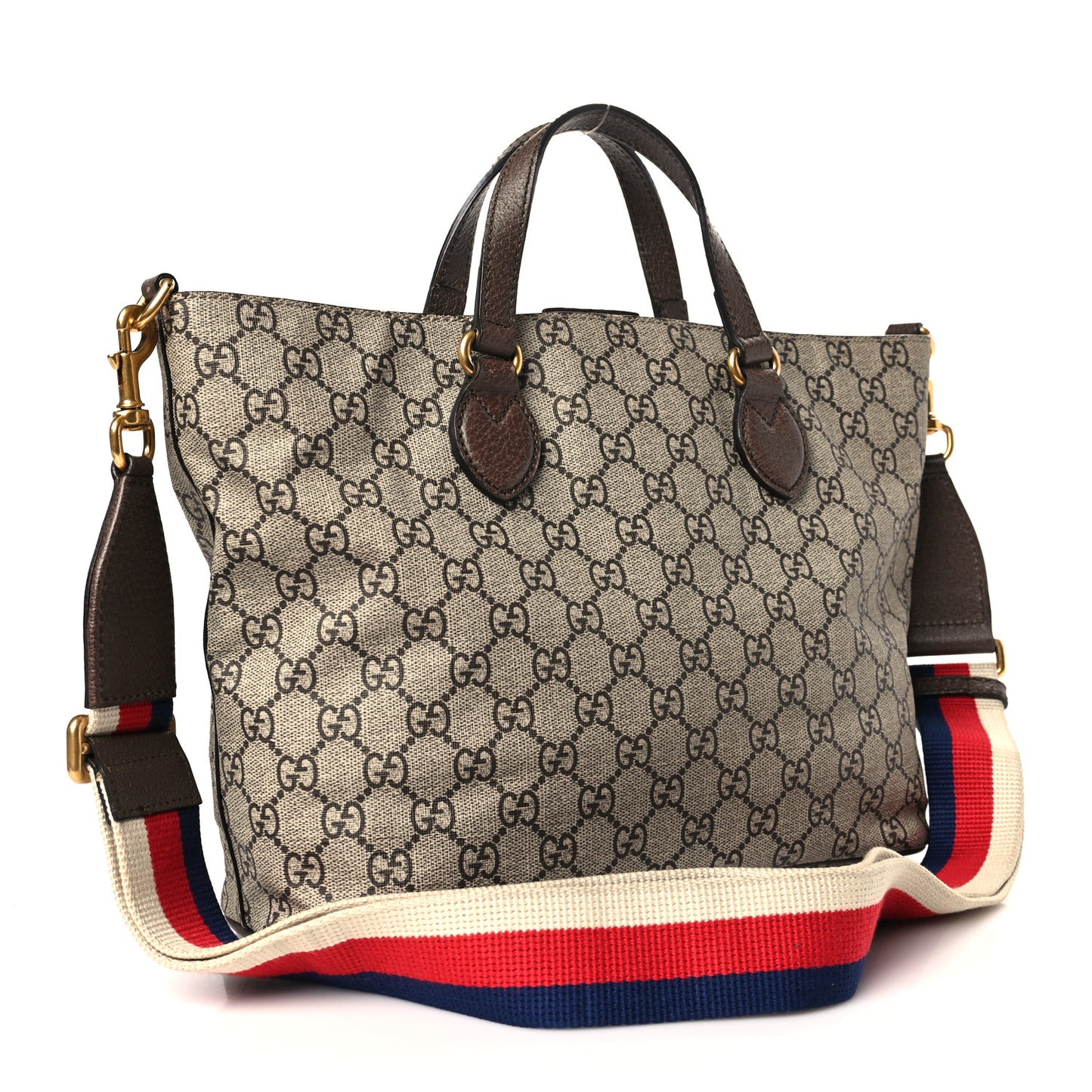 GG Supreme Monogram Mystic Cat Small Crossbody Tote Beige Malva