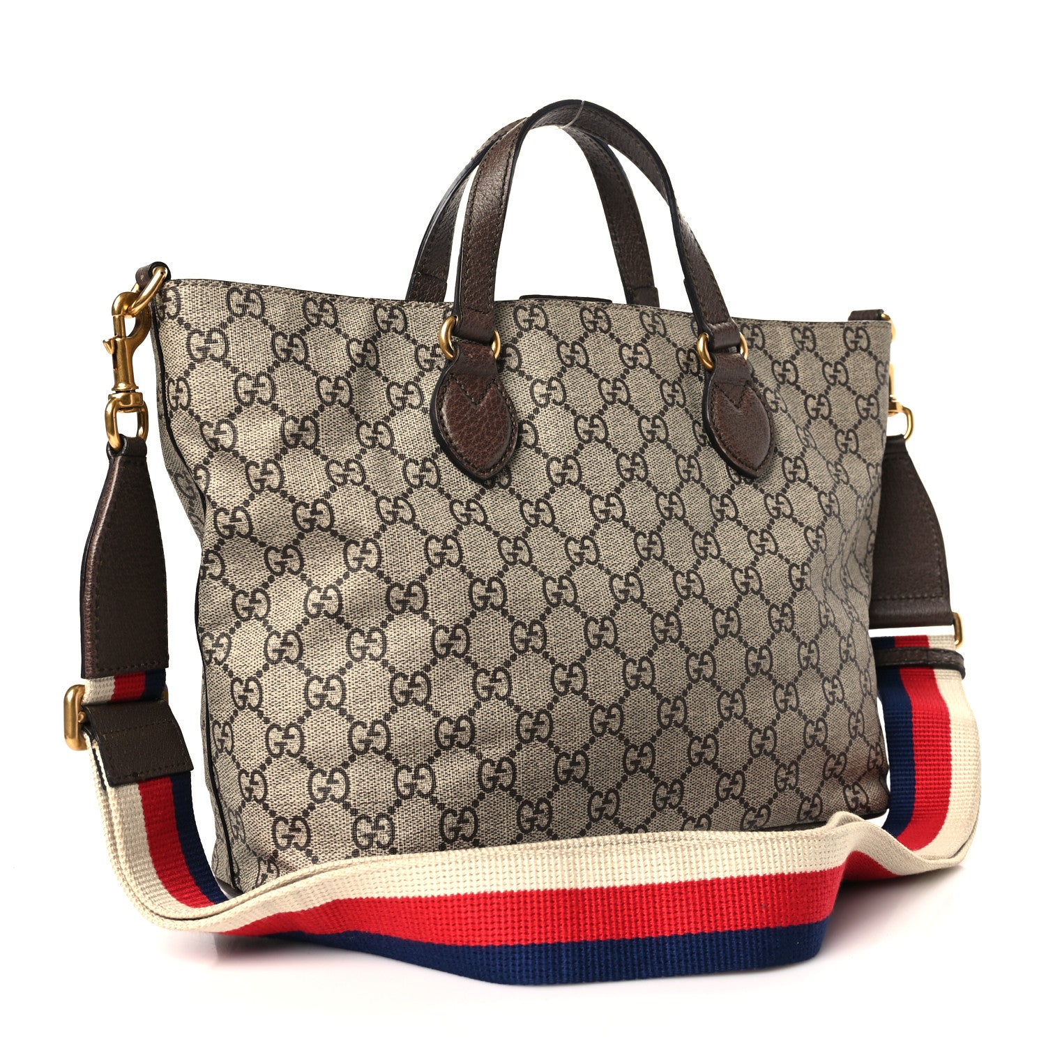 Gucci GG Supreme Monogram Mystic Cat Small Crossbody Tote Beige Malva 3 of 9