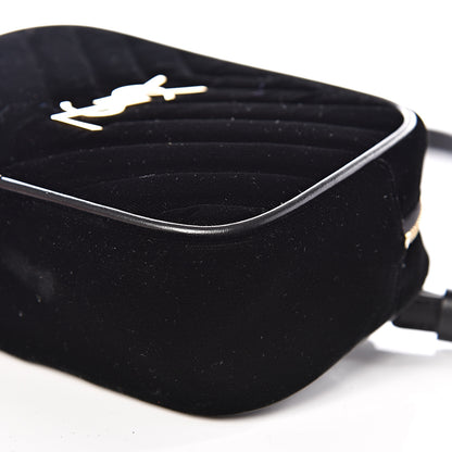 Saint Laurent Velour Matelasse Monogram Lou Belt Bag Black 8 of 8