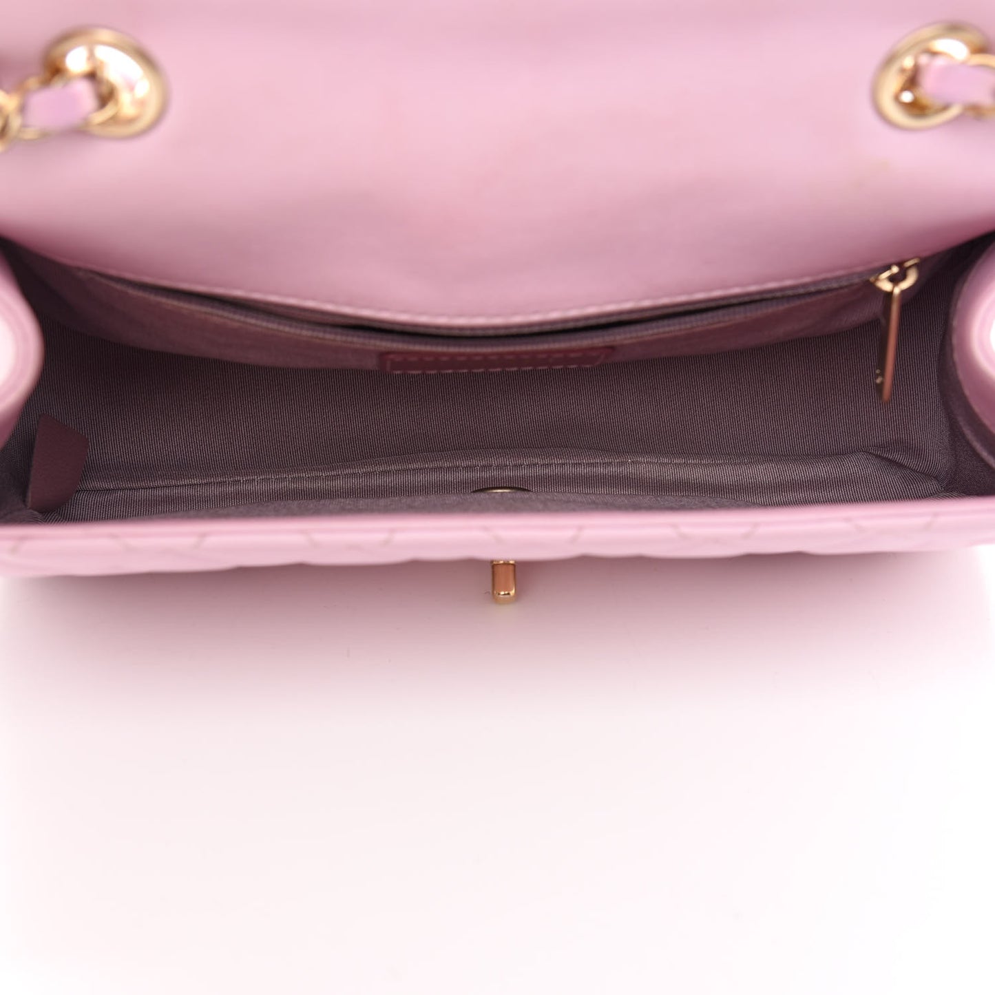 Lambskin Quilted Medium Mademoiselle Chic Flap Pink
