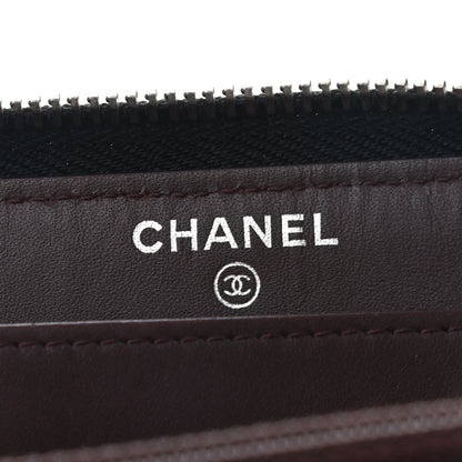 Chanel Caviar Quilted Large Gusset Zip Around Wallet Black 6 of 9
