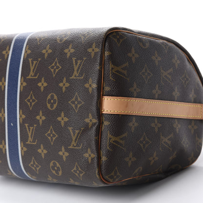 Louis Vuitton Monogram My LV Heritage Speedy Bandouliere 30 Blue Marine Gris 7 of 13