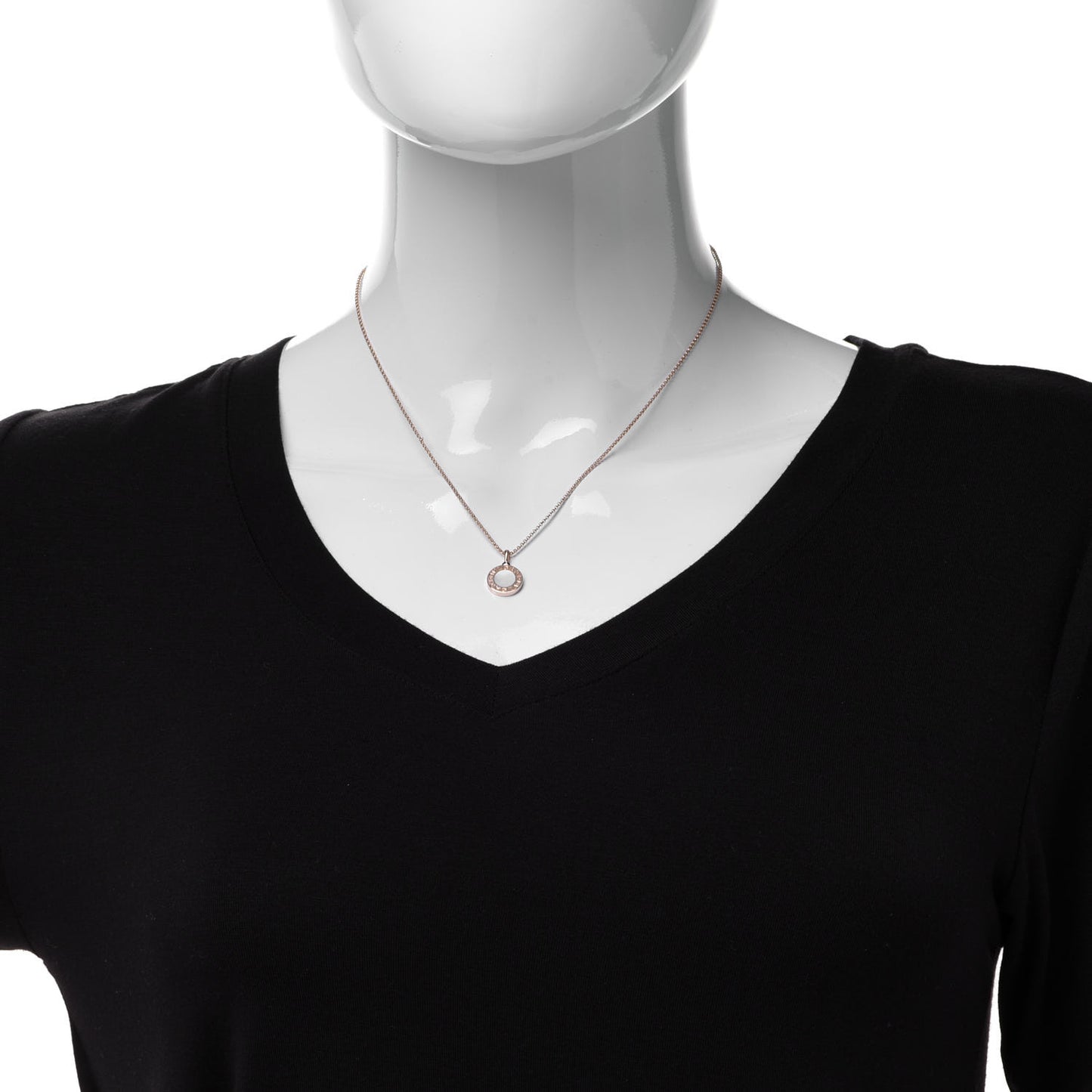 18K Rose Gold Mother of Pearl BVLGARI BVLGARI Pendant Necklace