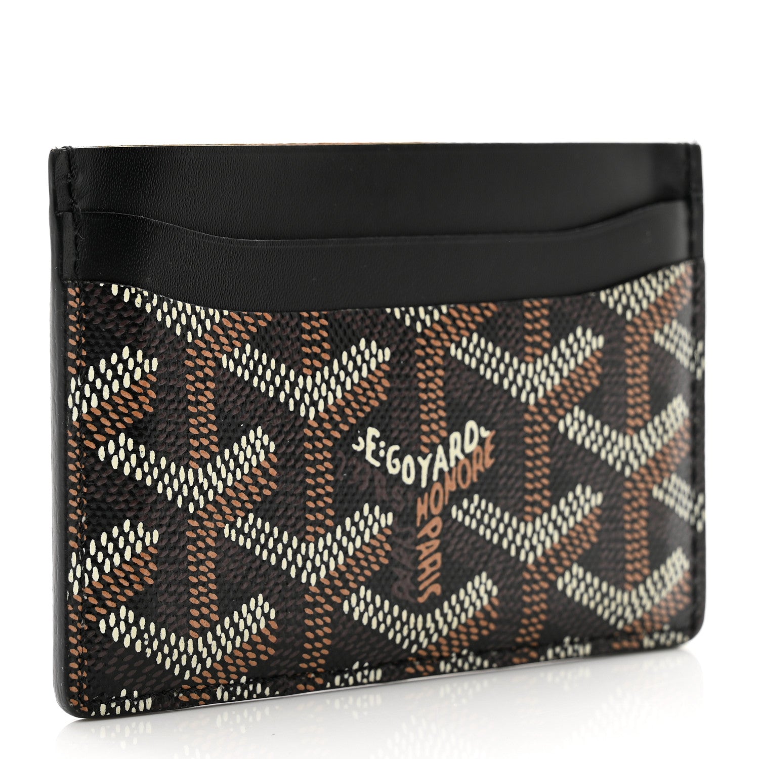 Goyard Goyardine Saint Sulpice Card Holder Black 3 of 7