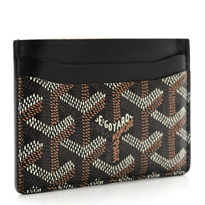 Goyard Goyardine Saint Sulpice Card Holder Black 3 of 7