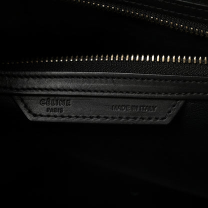Celine Satin Calfskin Suede Mini Tri-Color Luggage Seashell 7 of 19
