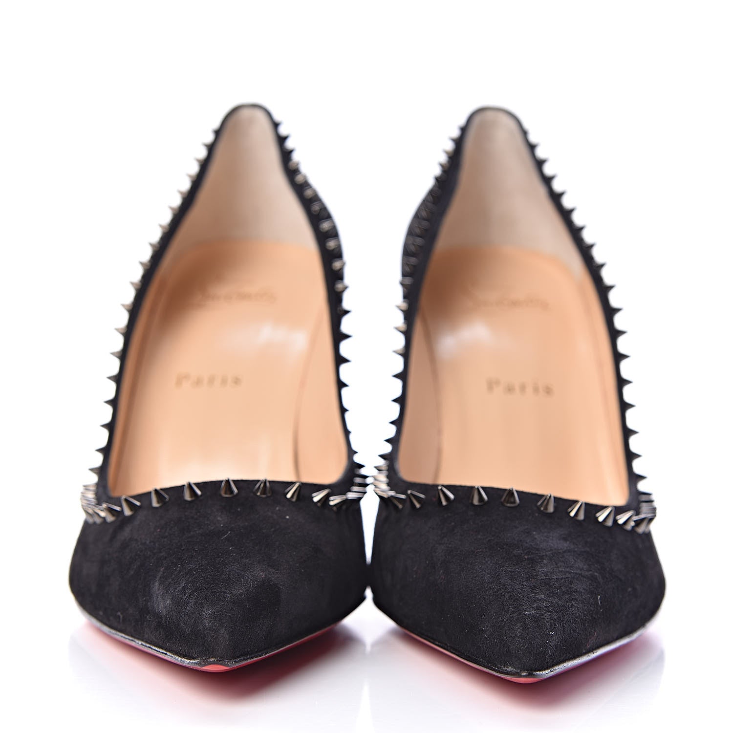 Christian Louboutin Veau Velours Anjalina 85 Pumps 38 Black 2 of 9