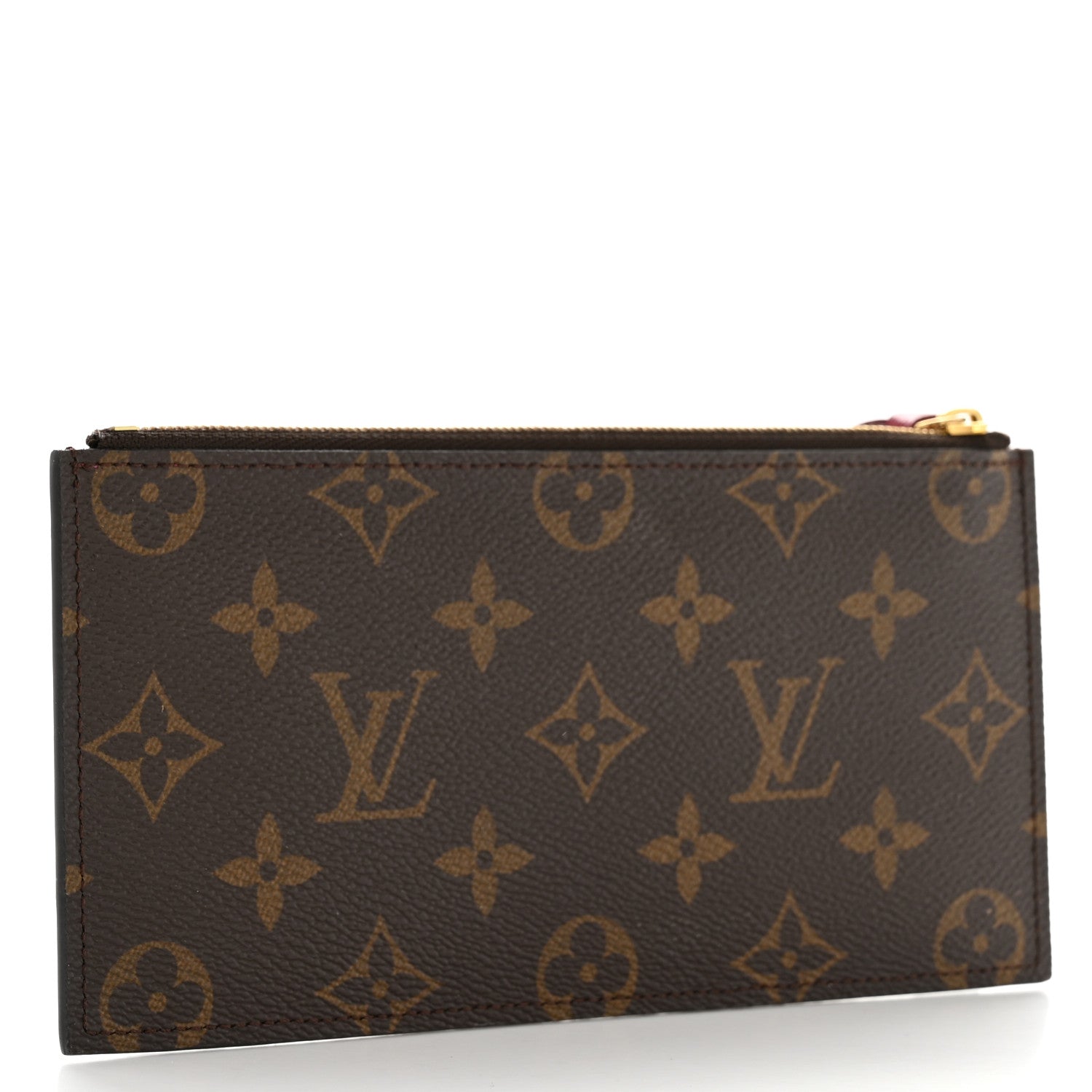 Louis Vuitton Monogram Felicie Chain Wallet Zippered Insert Fuchsia 3 of 7