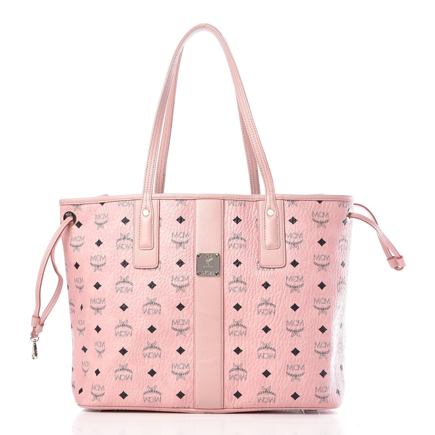 MCM Visetos Medium Liz Reversible Shopper Tote Soft Pink 4 of 18