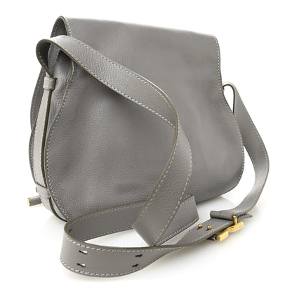 Chloe Calfskin Medium Marcie Round Crossbody Bag Cashmere Grey 3 of 15