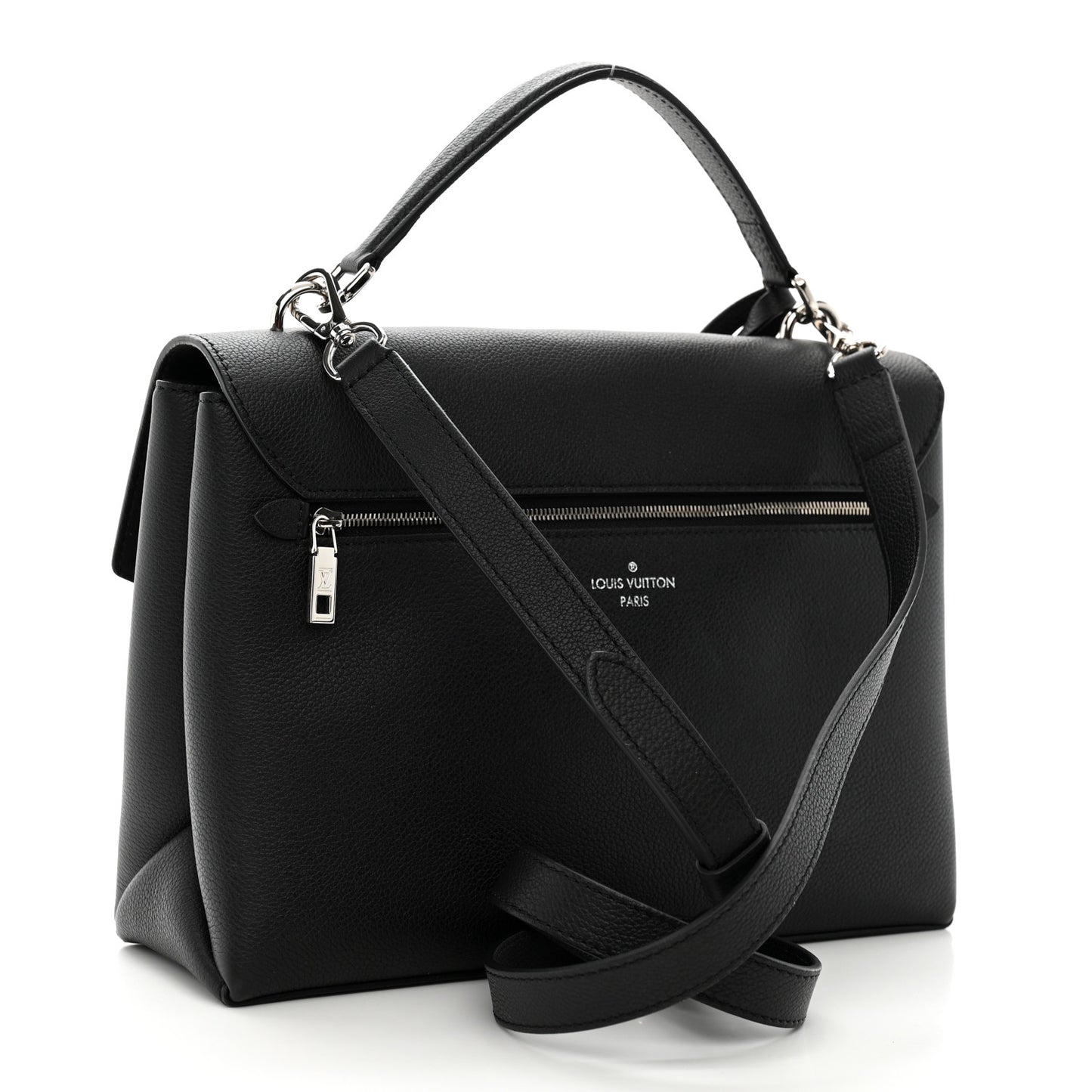 Soft Calfskin My Lockme Top Handle Black