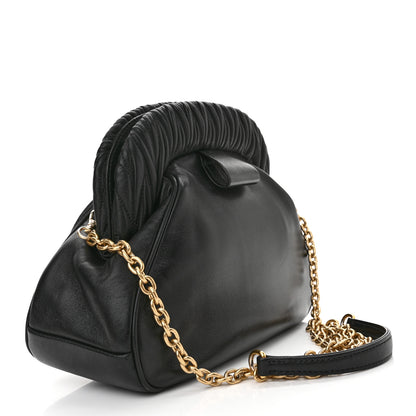 Miu Miu Nappa Belle Pochette Clutch Black 3 of 10