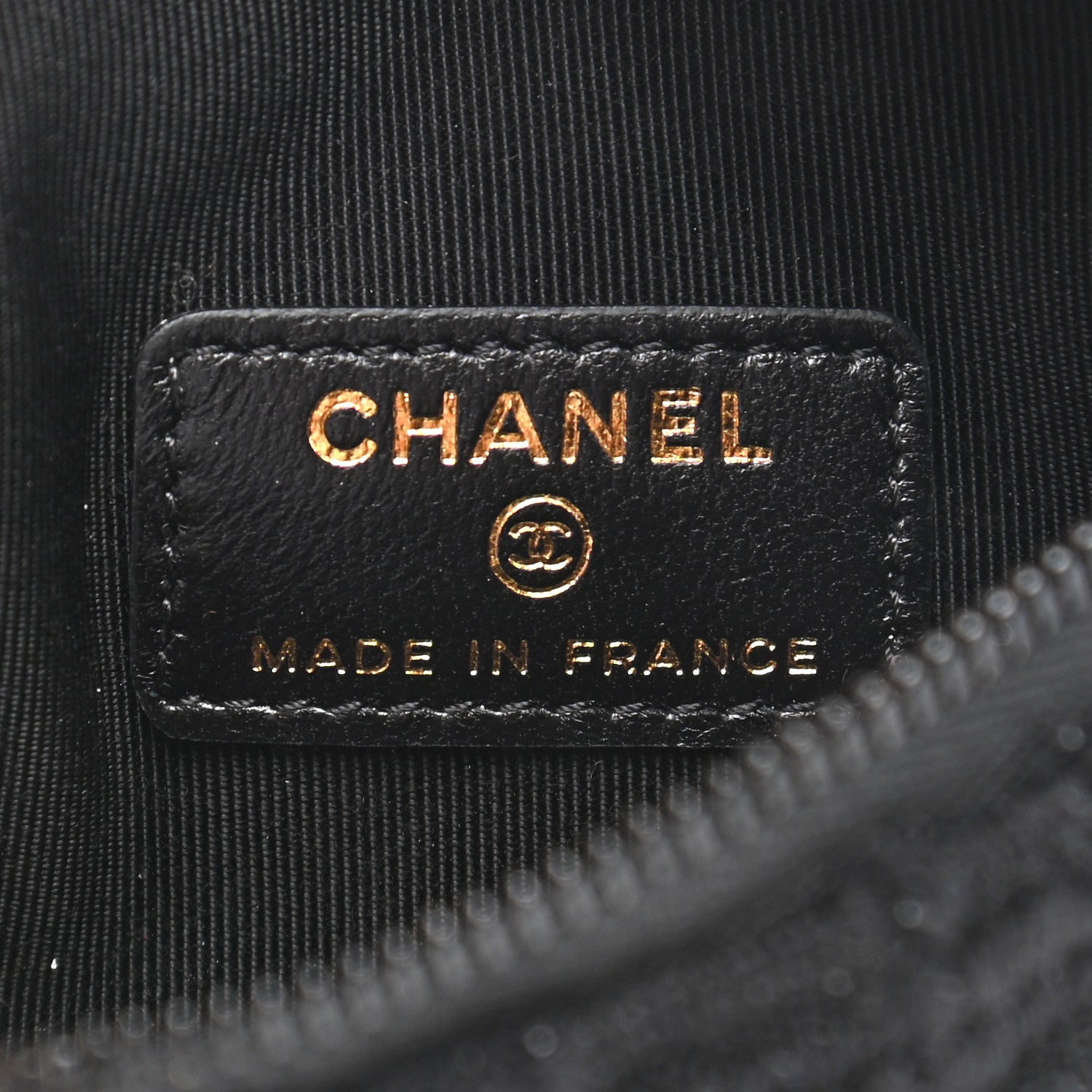 Chanel Tweed Lambskin Quilted Arm Coin Purse Black 6 of 8