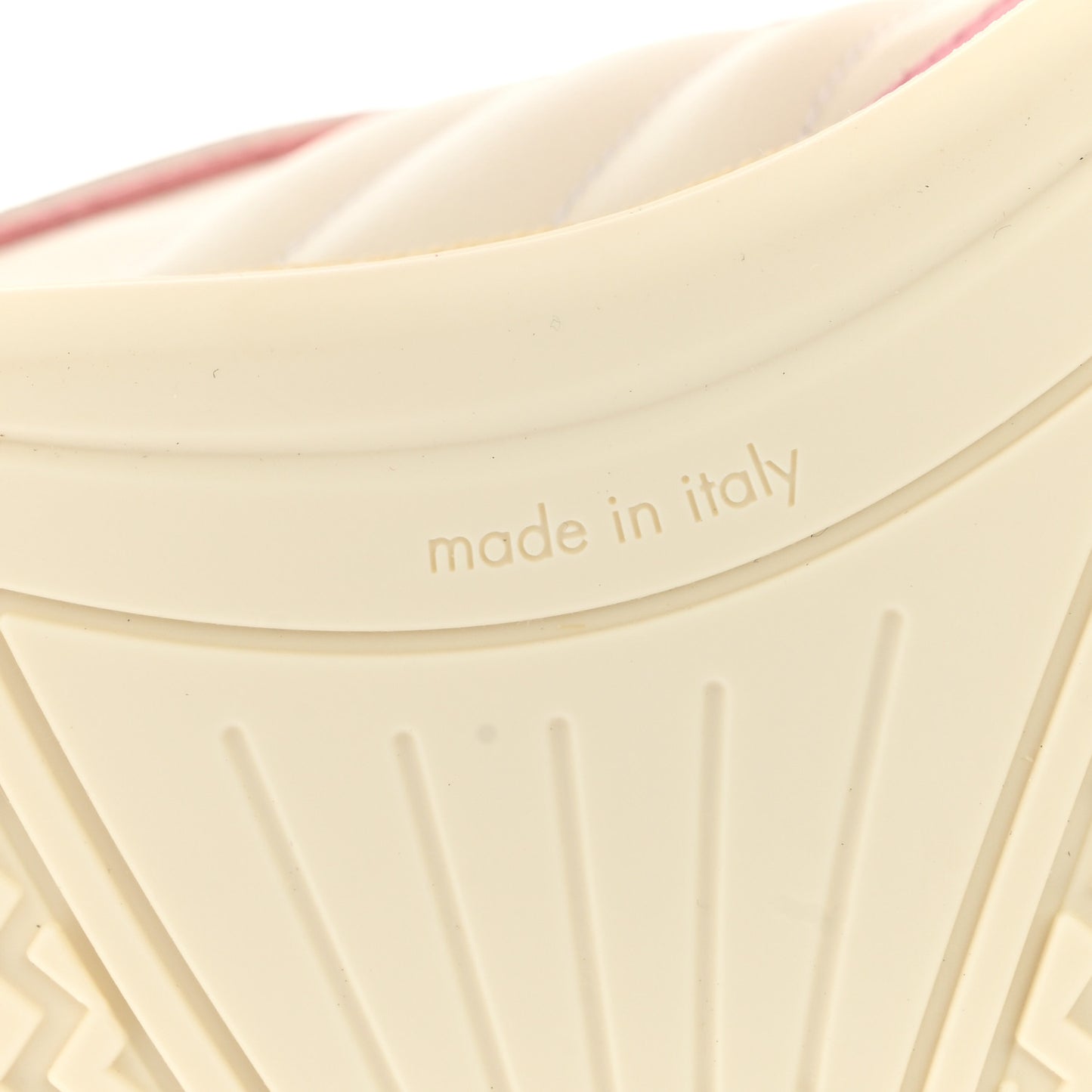 Calfskin Womens Re-Web Sneakers 37 White Pink