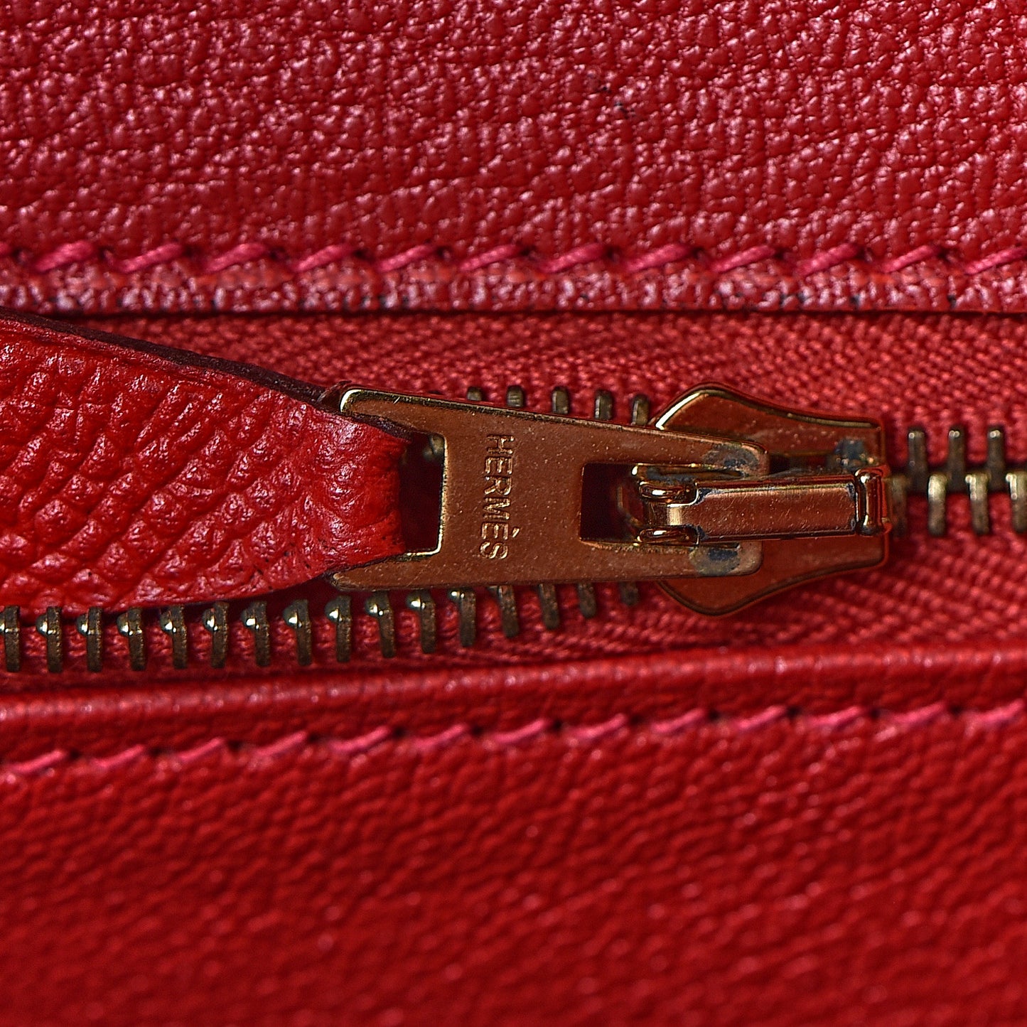Epsom Birkin 30 Rouge Casaque
