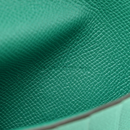 Hermes Epsom Shiny Alligator Kelly Medium Wallet Vert Jade 7 of 10