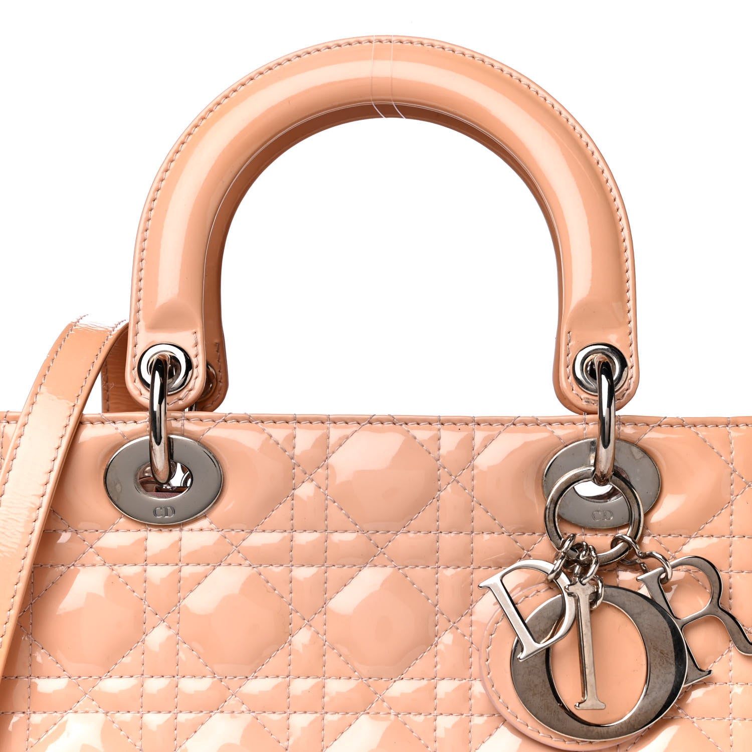 Christian Dior Patent Cannage Medium Lady Dior Light Pink 6 of 10