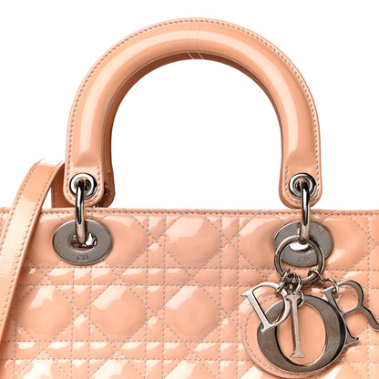 Christian Dior Patent Cannage Medium Lady Dior Light Pink 6 of 10