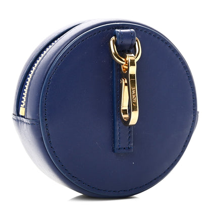 Loewe Calfskin Inflated Anagram Cookie Zip Coin Case Blue 3 of 10