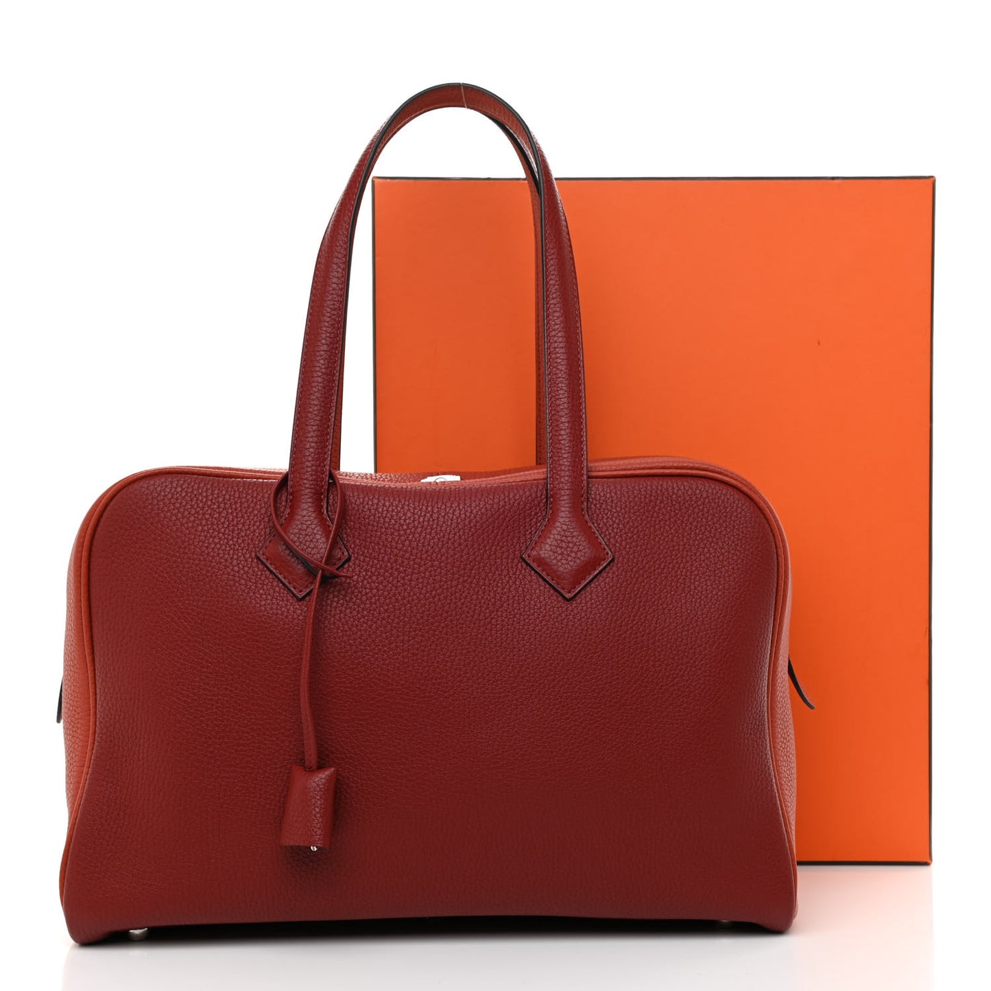 Taurillon Clemence Bi-Color Victoria II 35 Rouge H Brique